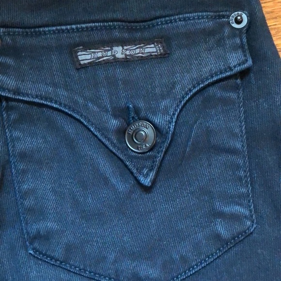 Hudson Denim High Waisted Green Skinny Jeans 24 - Picture 8 of 8